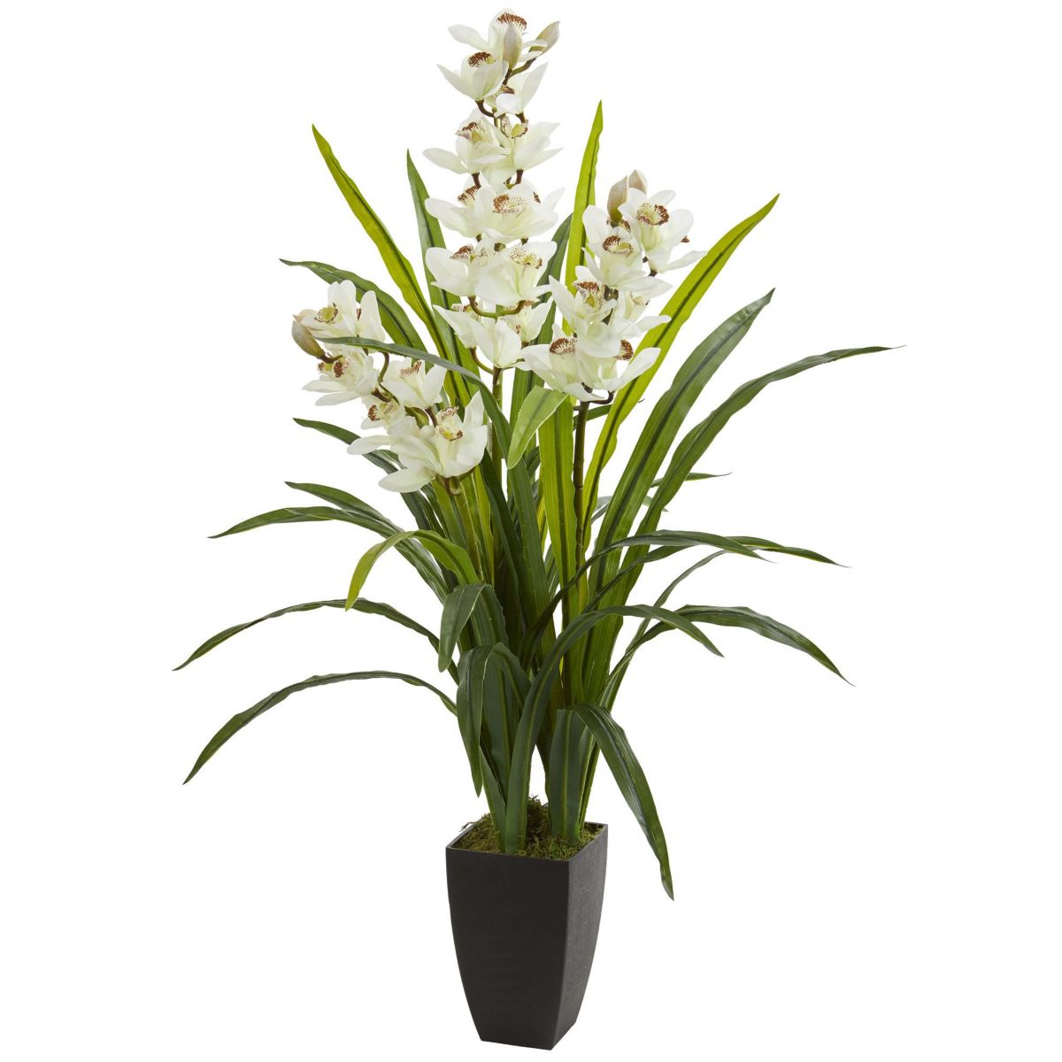 45-Inch Cymbidium Orchid Artificial Plant