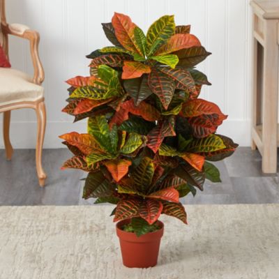 36-Inch Croton Artificial Plant (Real Touch)