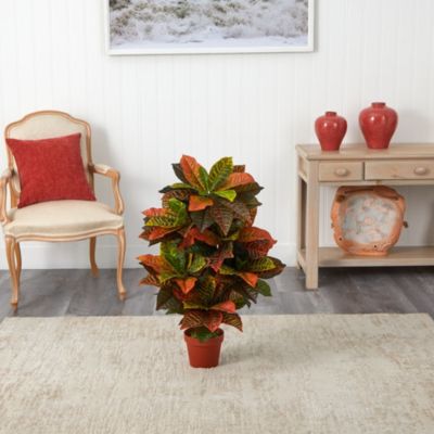 36-Inch Croton Artificial Plant (Real Touch)