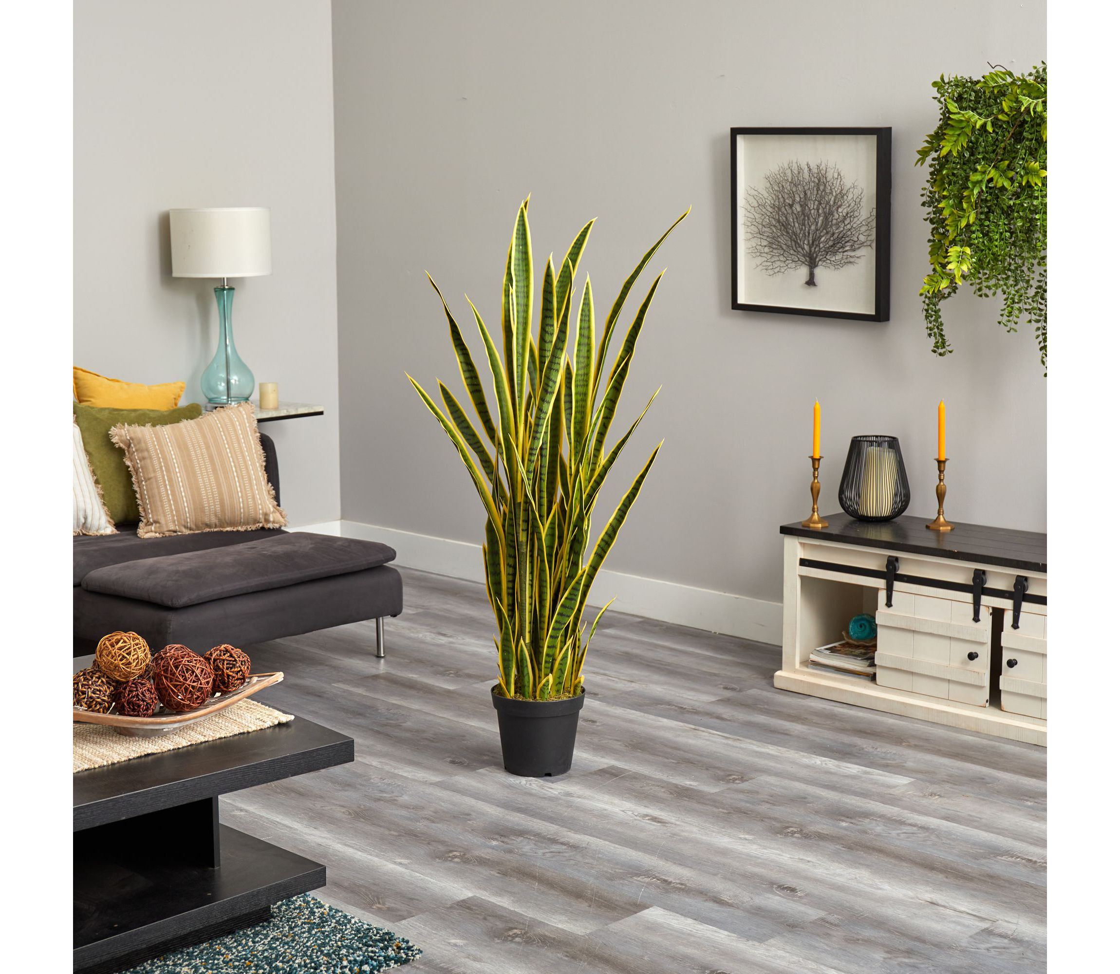 5-Foot Sansevieria Artificial Plant