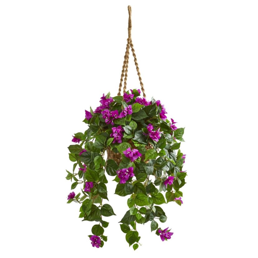 Bougainvillea Artificial Plant in Basket