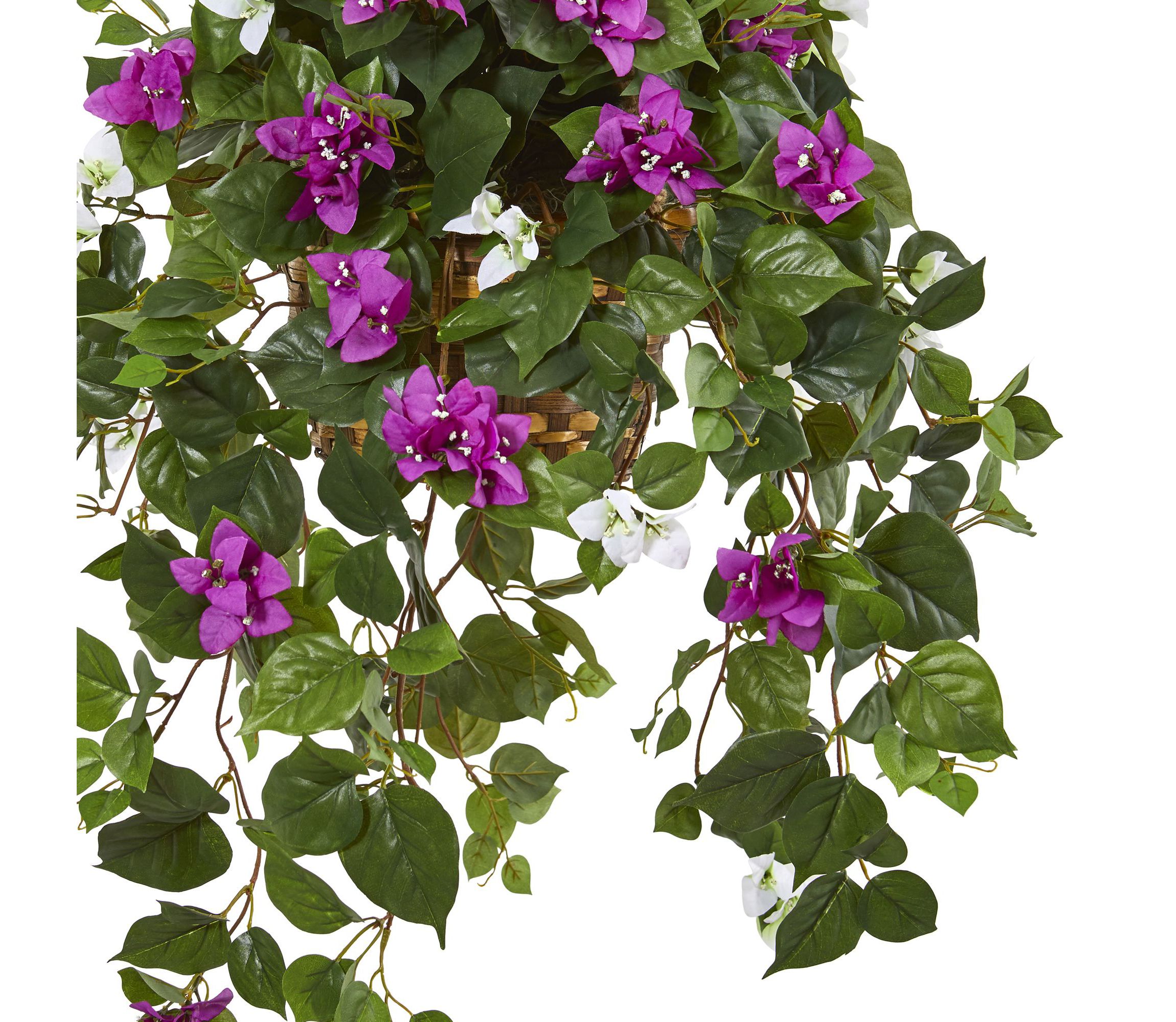 30-Inch Mixed Bougainvillea Artificial Plant Hanging Basket