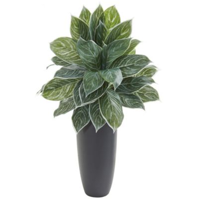 37-Inch Aglaonema Artificial Plant in Planter (Real Touch)