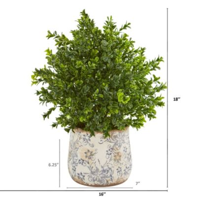 18-Inch Sweet Grass Artificial Plant in Floral Vase (Indoor/Outdoor)
