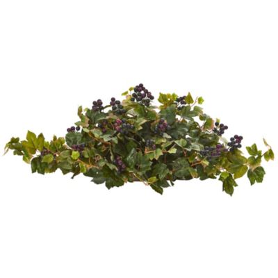 Nearly Natural 33-Inch Grape Leaf Artificial Ledge Plant