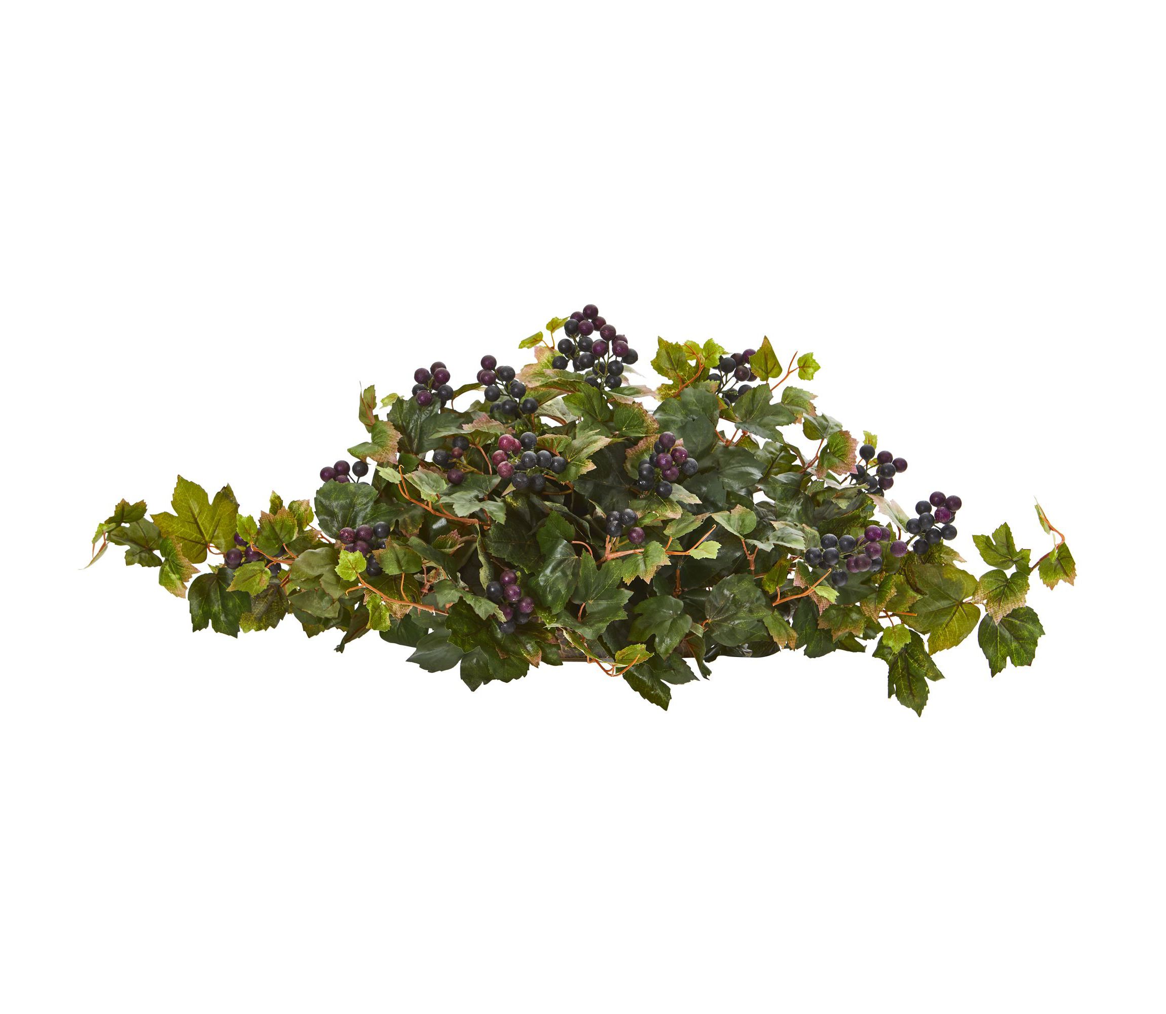 33-Inch Grape Leaf Artificial Ledge Plant