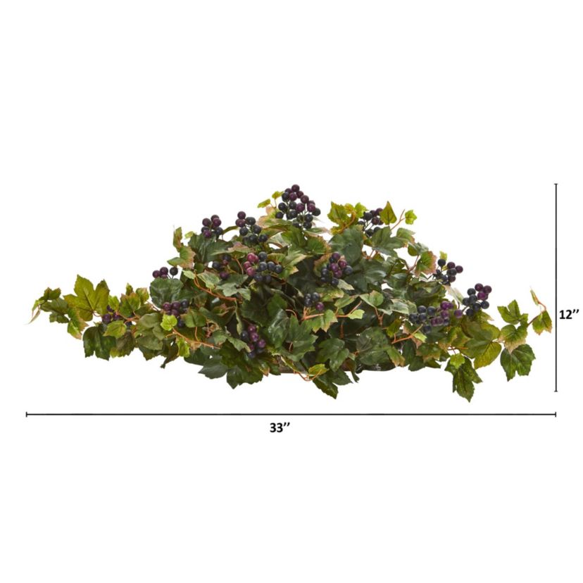33-Inch Grape Leaf Artificial Ledge Plant