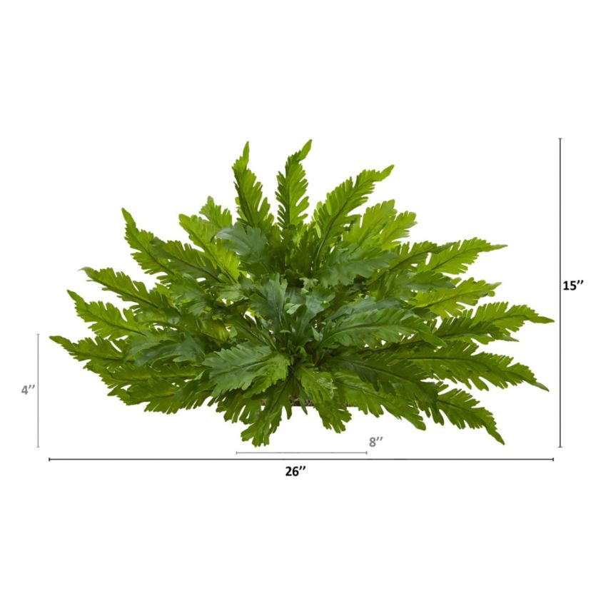 26-Inch Fern Artificial Ledge Plant
