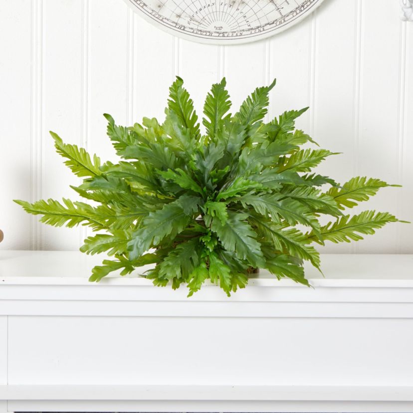 26-Inch Fern Artificial Ledge Plant