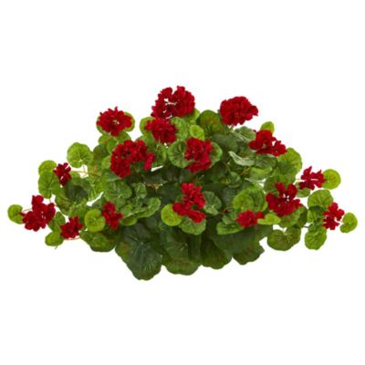 Nearly Natural 24-Inch Geranium Artificial Ledge Plant