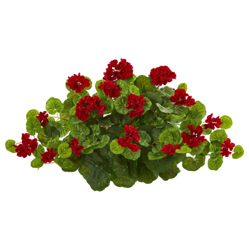 24-Inch Geranium Artificial Ledge Plant