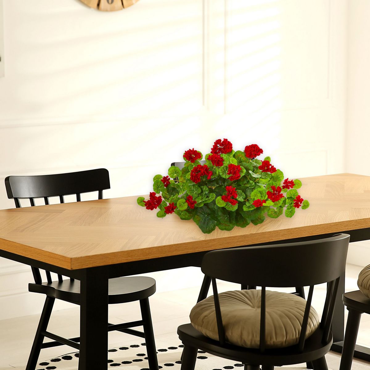 24-Inch Geranium Artificial Ledge Plant