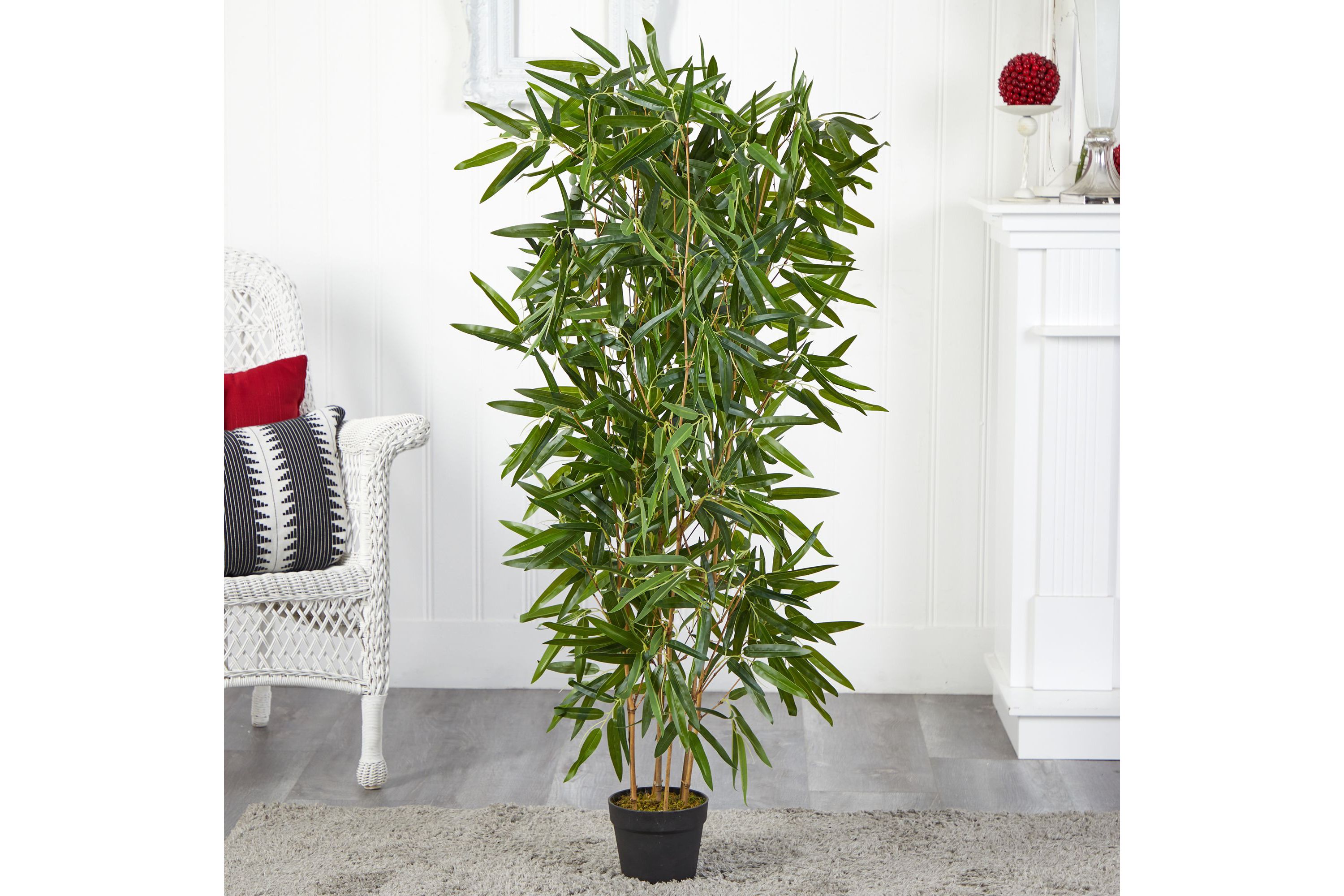 4-Foot Bamboo Artificial Tree (Real Touch) UV Resistant (Indoor/Outdoor)