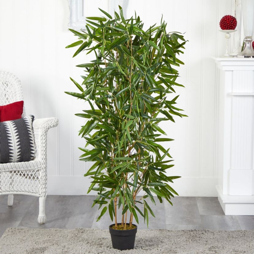 4-Foot Bamboo Artificial Tree (Real Touch) UV Resistant (Indoor/Outdoor)