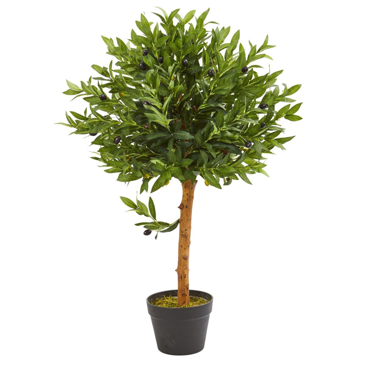34-Inch Olive Topiary Artificial Tree UV Resistant (Indoor/Outdoor)