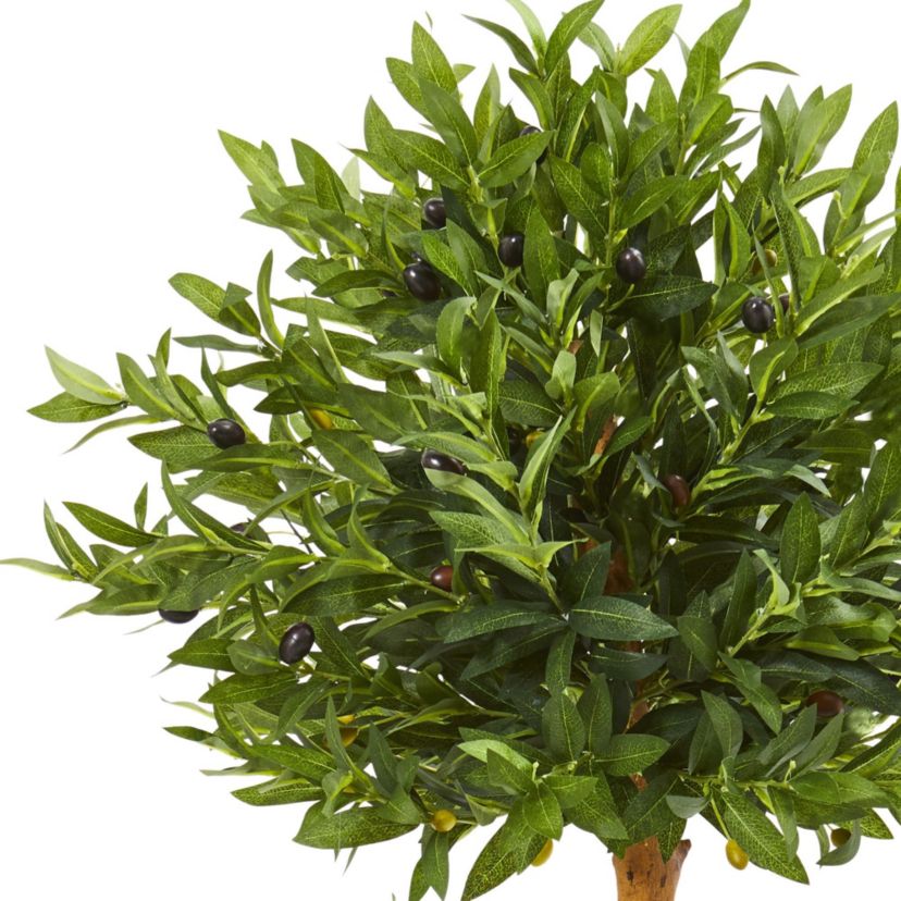 34-Inch Olive Topiary Artificial Tree UV Resistant (Indoor/Outdoor)