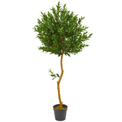 58-Inch Olive Topiary Artificial Tree UV Resistant (Indoor/Outdoor)