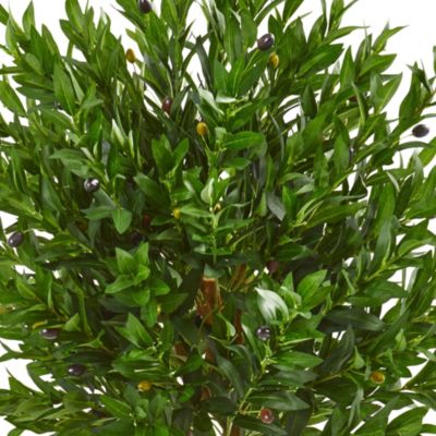 58-Inch Olive Topiary Artificial Tree UV Resistant (Indoor/Outdoor)