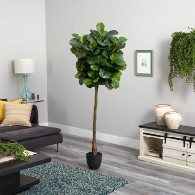 6-Foot Fiddle Leaf Artificial Tree (Real Touch)