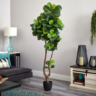 78-Inch Fiddle Leaf Artificial Tree (Real Touch)