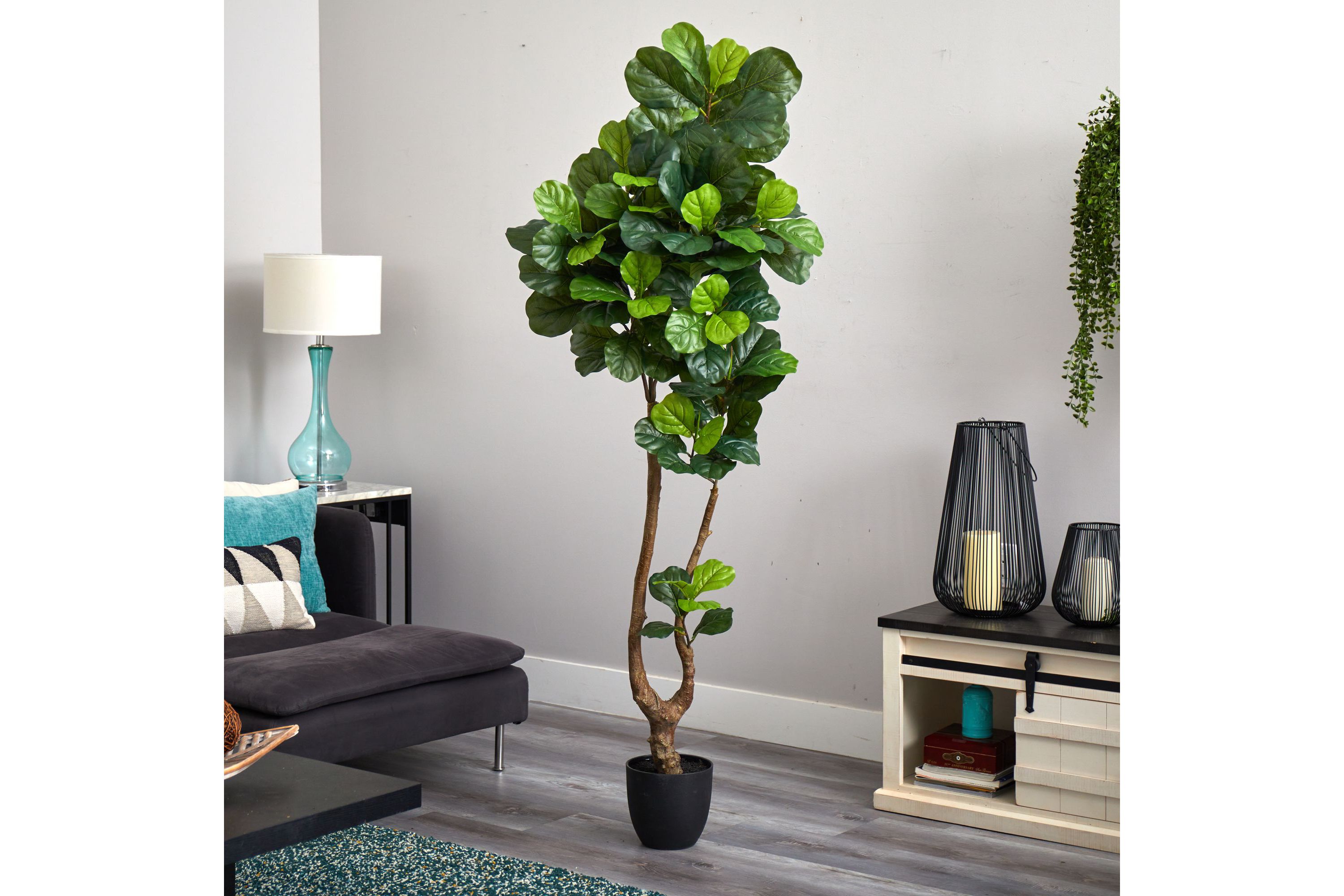 78-Inch Fiddle Leaf Artificial Tree (Real Touch)