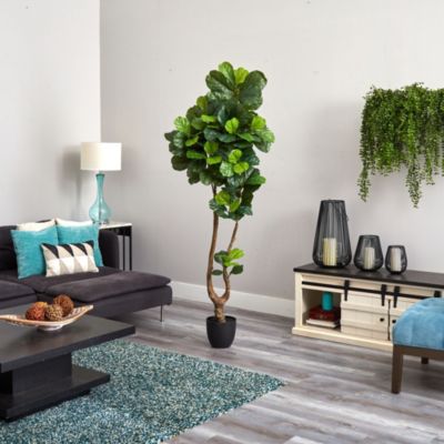 78-Inch Fiddle Leaf Artificial Tree (Real Touch)