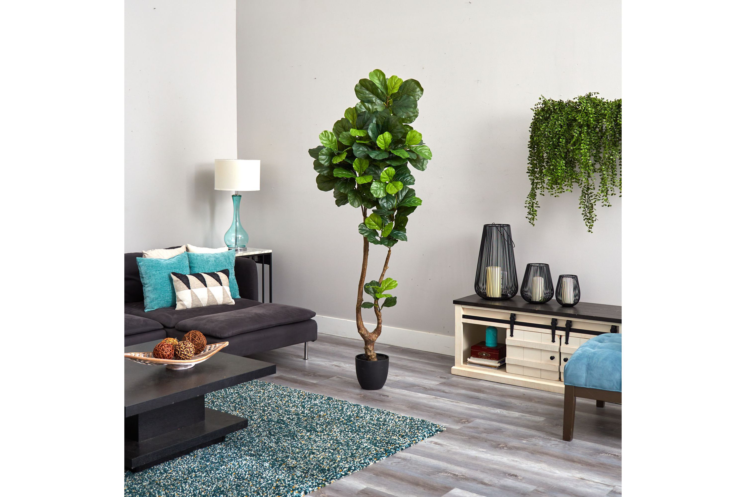 78-Inch Fiddle Leaf Artificial Tree (Real Touch)