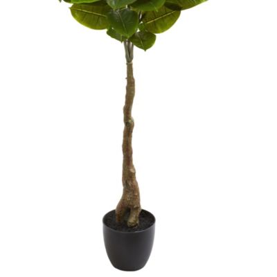 65-Inch Rubber Leaf Artificial Tree (Real Touch)