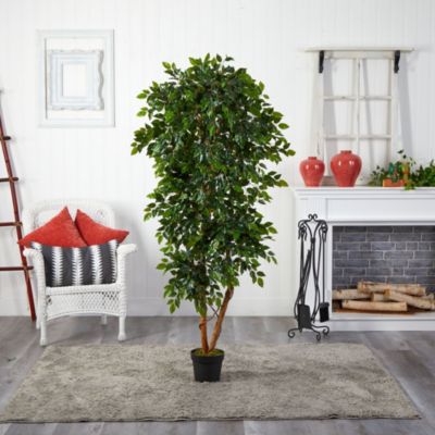 6-Foot Elegant Ficus Artificial Tree