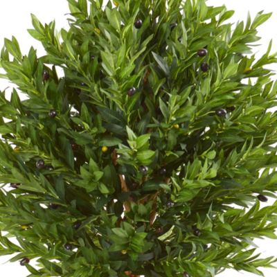 5.5-Foot Olive Topiary Artificial Tree UV Resistant (Indoor/Outdoor)