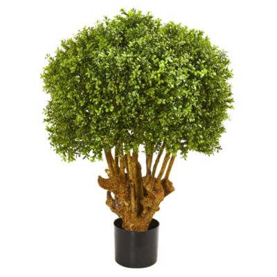 Nearly Natural 3-Foot Boxwood Artificial Topiary Tree