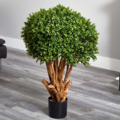 3-Foot Boxwood Artificial Topiary Tree