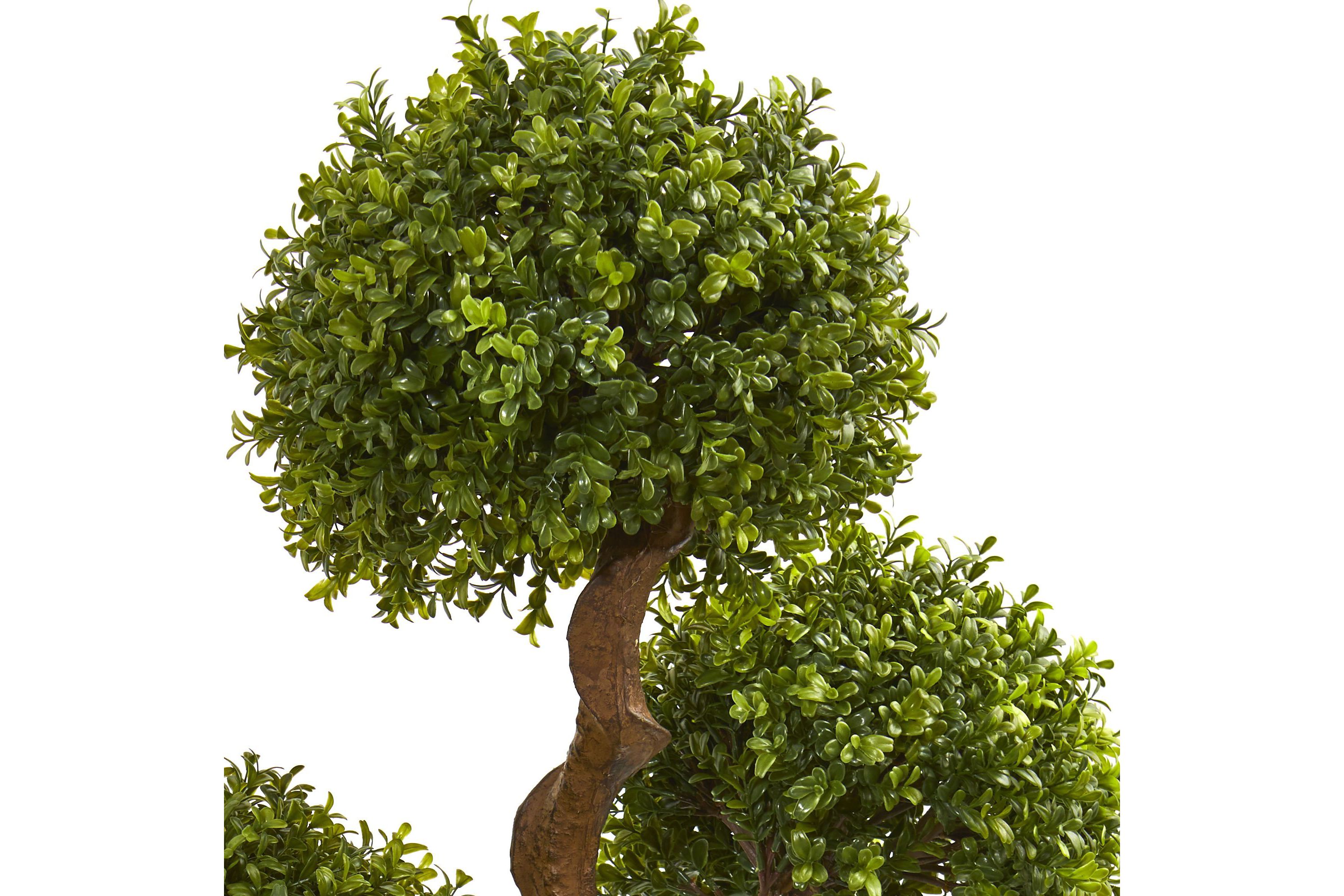 3.5-Foot Four Ball Boxwood Artificial Topiary Tree