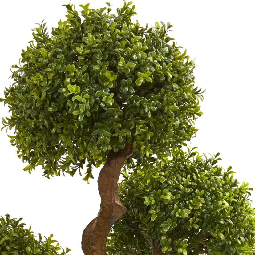 3.5-Foot Four Ball Boxwood Artificial Topiary Tree