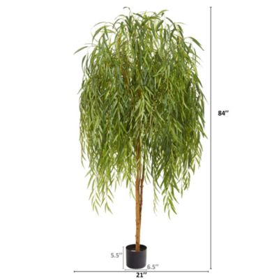 7-Foot Willow Artificial Tree