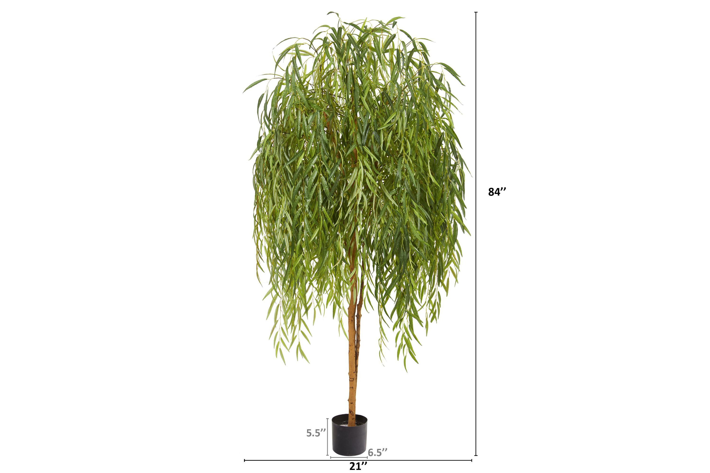7-Foot Willow Artificial Tree