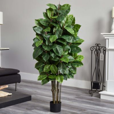 58-Inch Rubber Leaf Artificial Tree