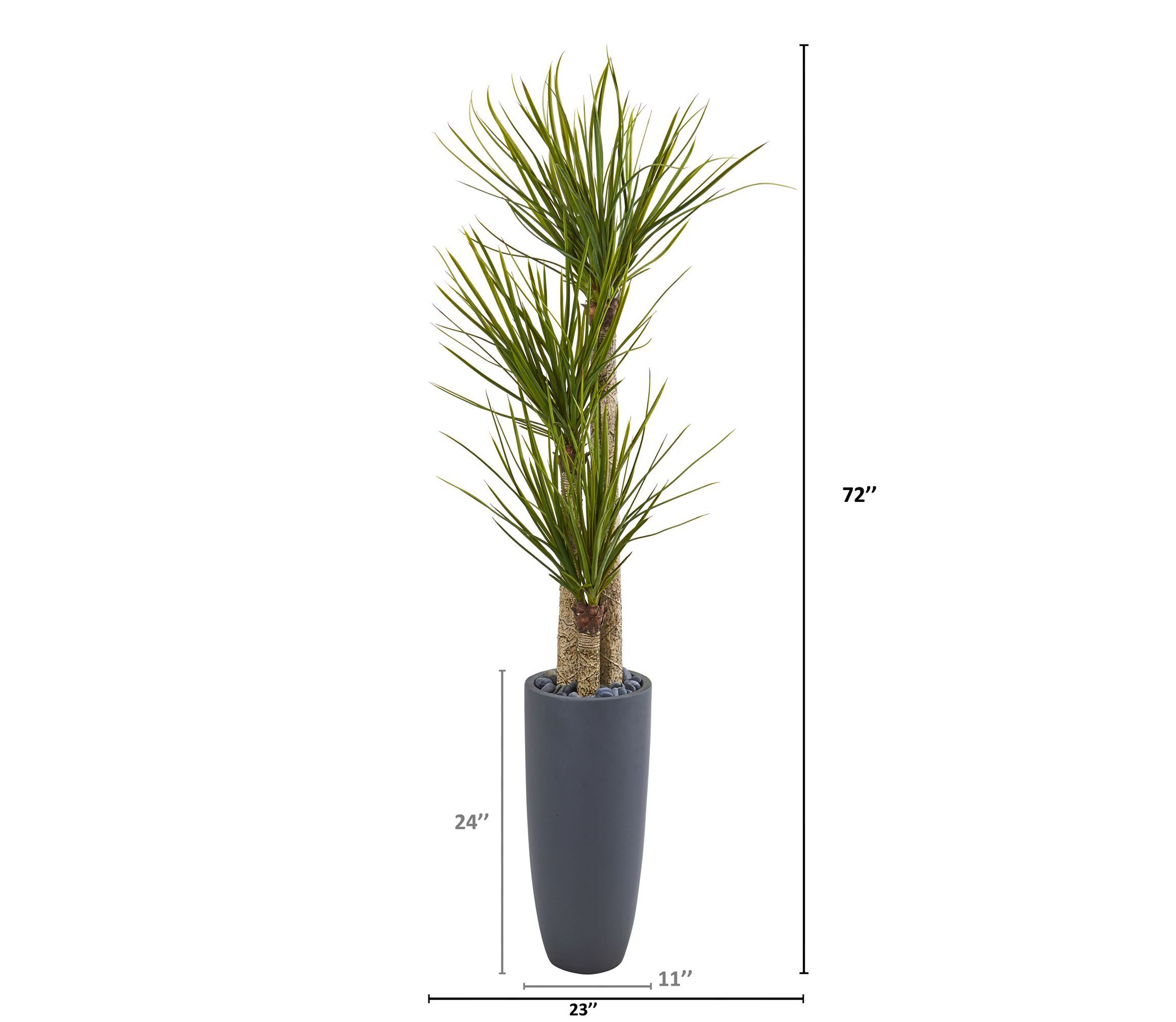 6-Foot Yucca Artificial Tree in Bullet Planter