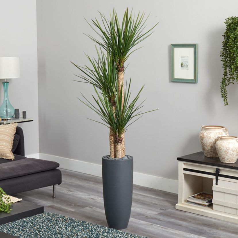 6-Foot Yucca Artificial Tree in Bullet Planter
