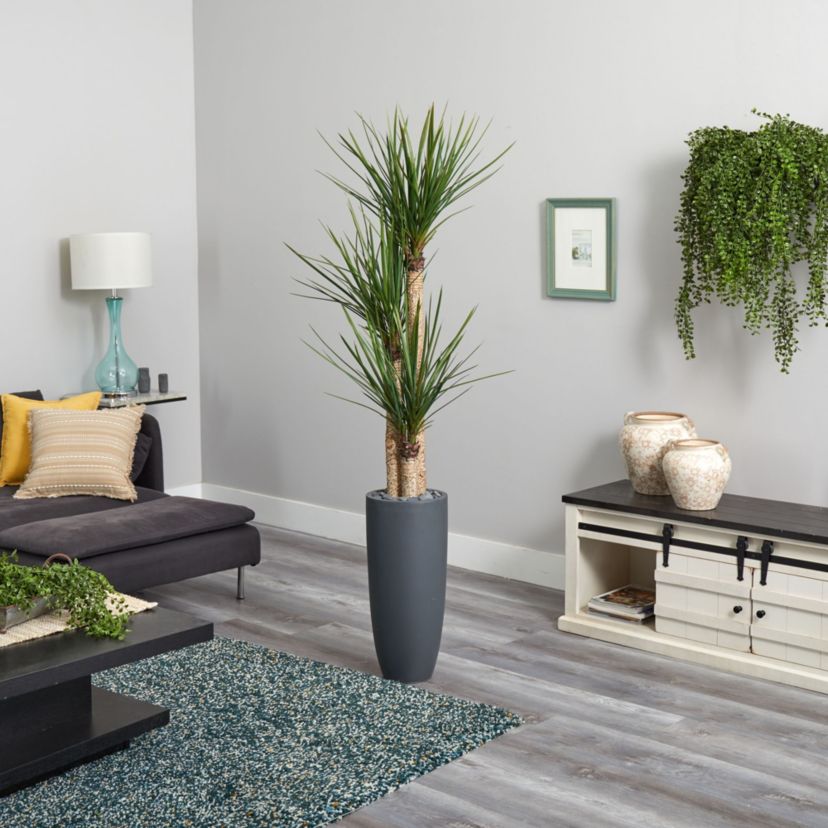 6-Foot Yucca Artificial Tree in Bullet Planter