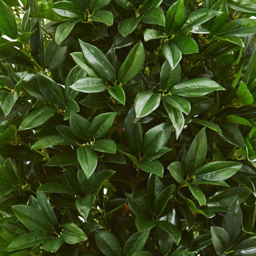 57-Inch Bay Leaf Cone Topiary Tree in Slate Planter UV Resistant (Indoor/Outdoor)