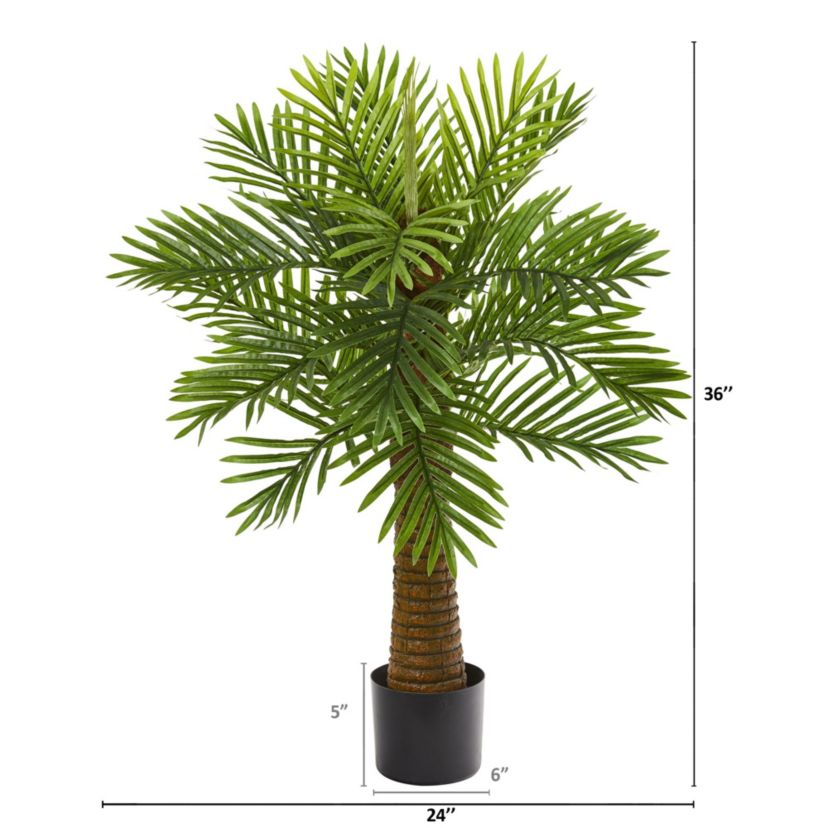 3-Foot Robellini Palm Artificial Tree