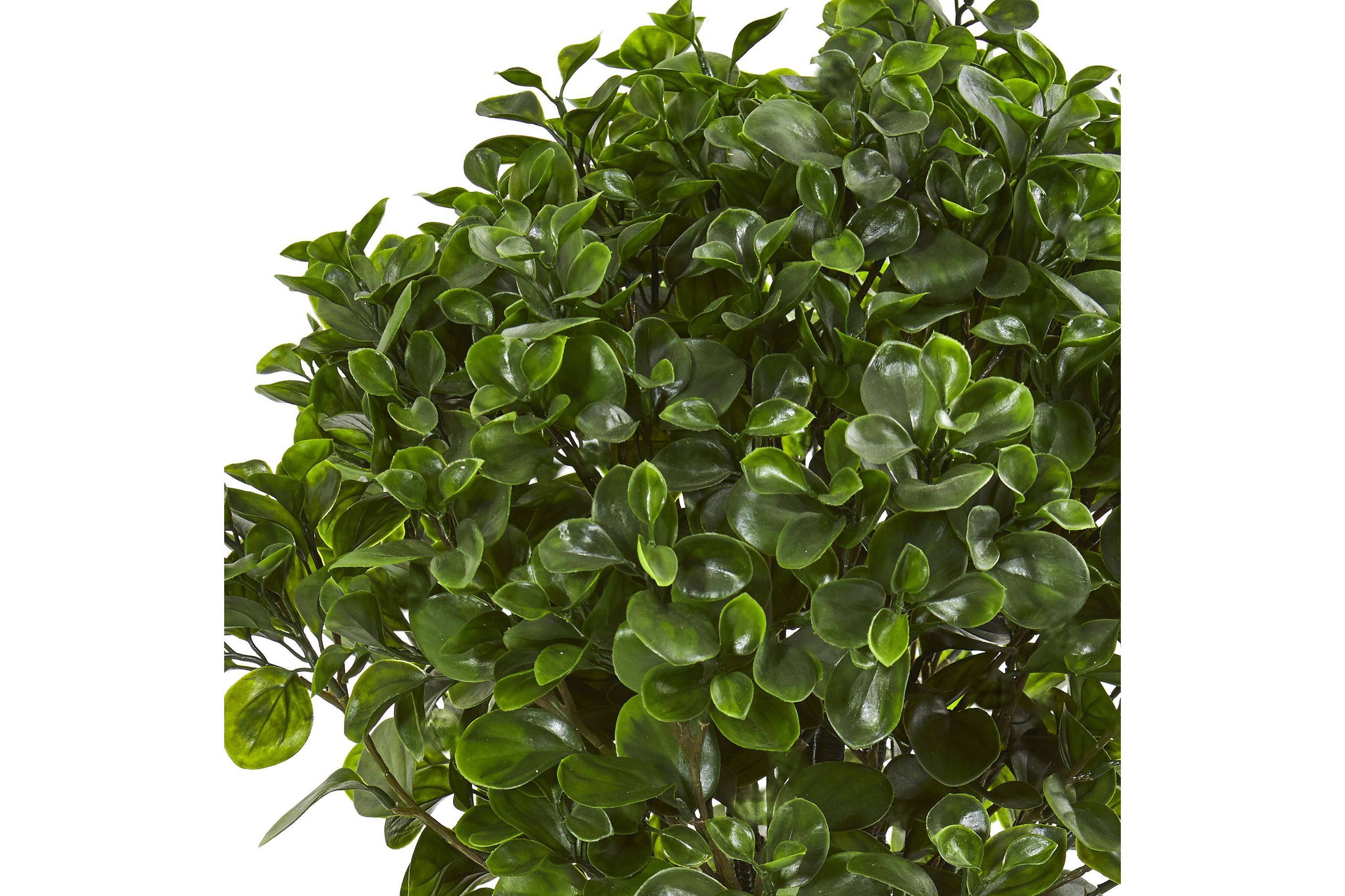 30-Inch Peperomia Artificial Plant in Sand Stone Planter UV Resistant (Indoor/Outdoor)