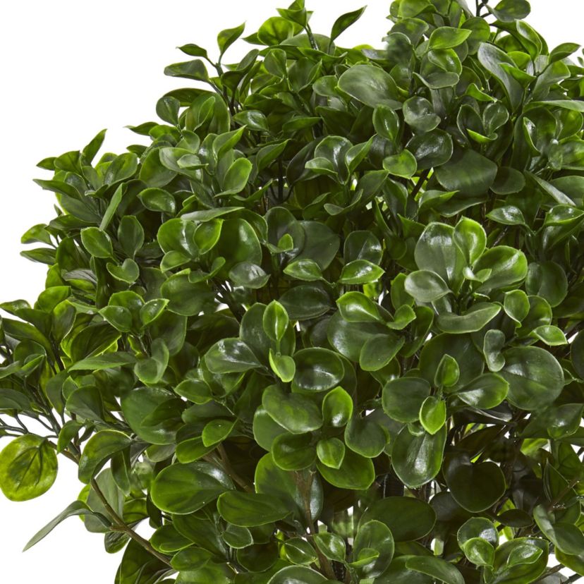30-Inch Peperomia Artificial Plant in Sand Stone Planter UV Resistant (Indoor/Outdoor)