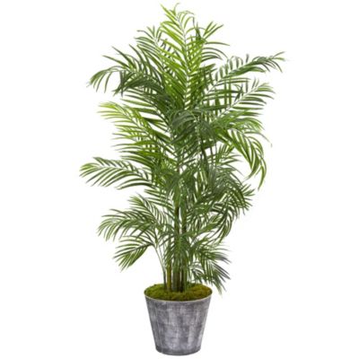 63-Inch Areca Palm Artificial Tree in Decorative Planter UV Resistant (Indoor/Outdoor)