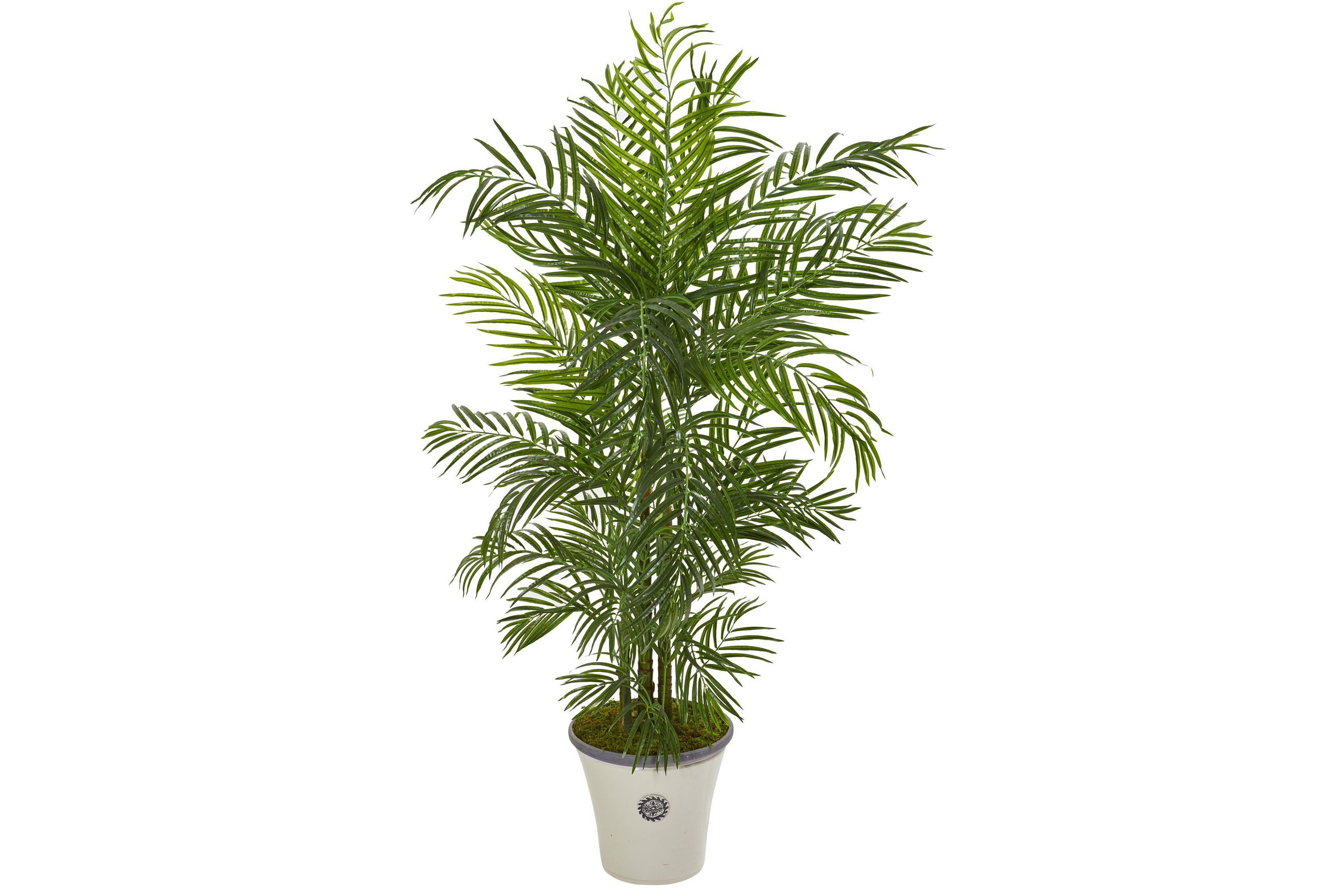 6-Foot Areca Palm Artificial Tree in Planter UV Resistant (Indoor/Outdoor)