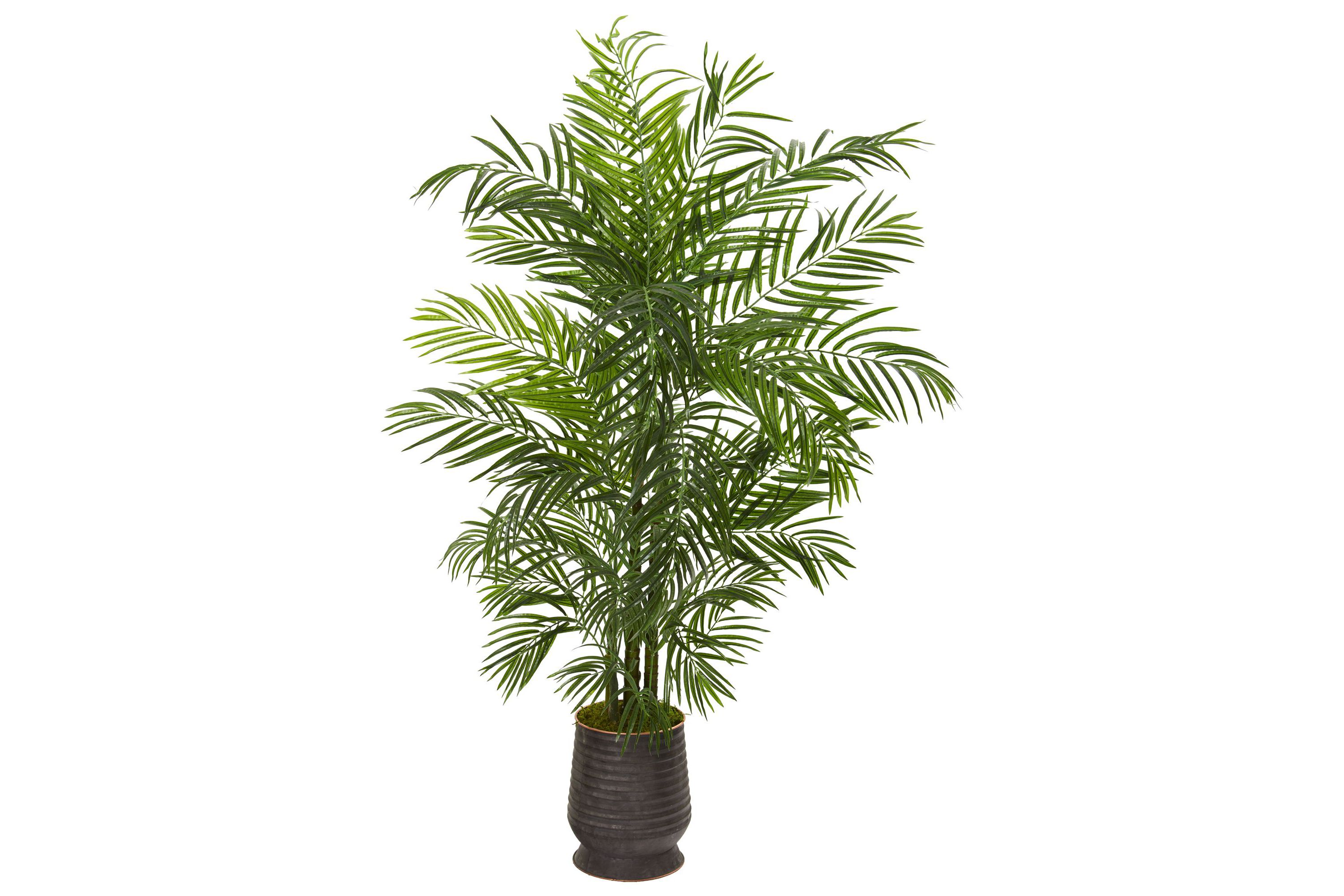 65-Inch Areca Artificial Palm Tree in Decorative Planter UV Resistant (Indoor/Outdoor)