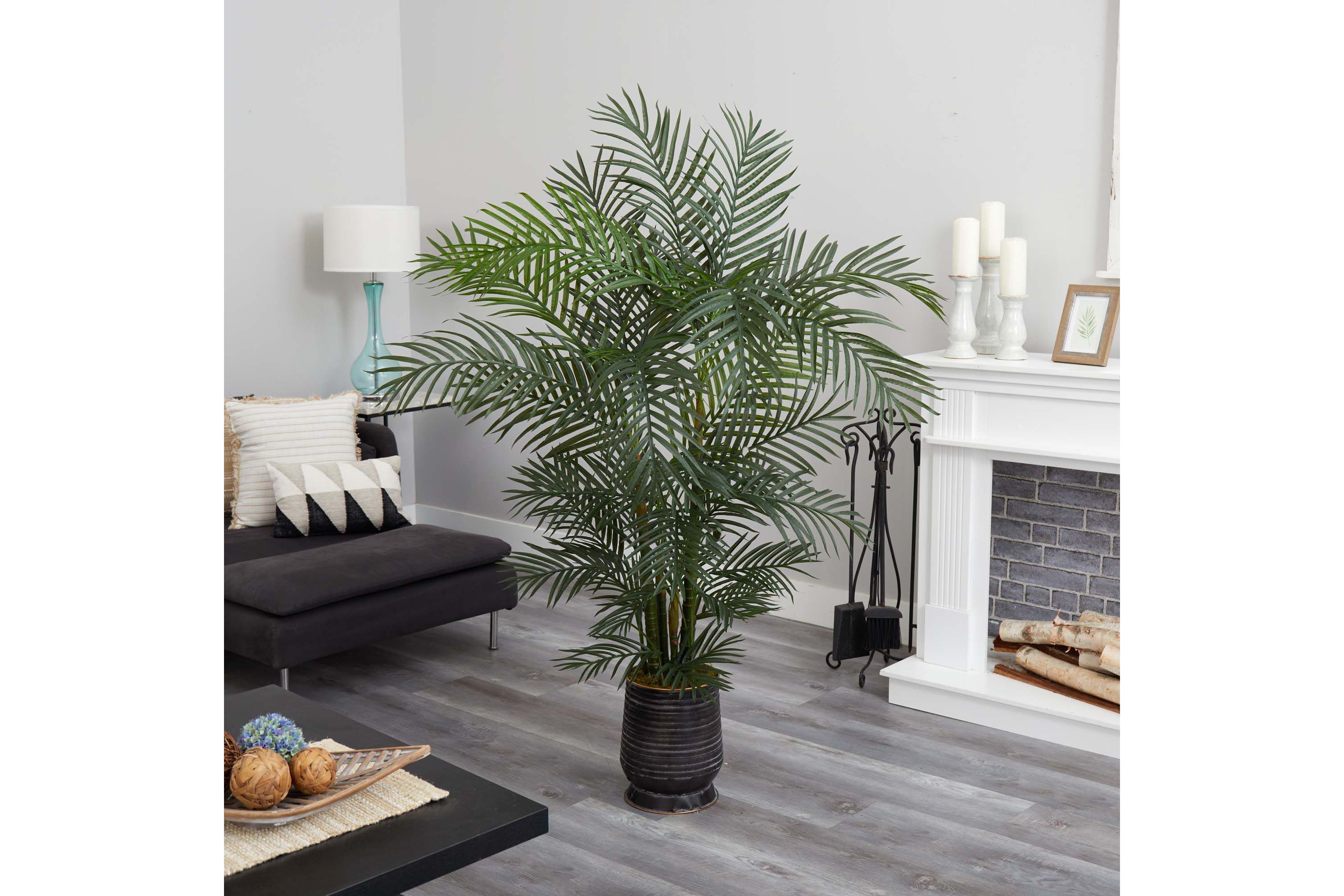 65-Inch Areca Artificial Palm Tree in Decorative Planter UV Resistant (Indoor/Outdoor)
