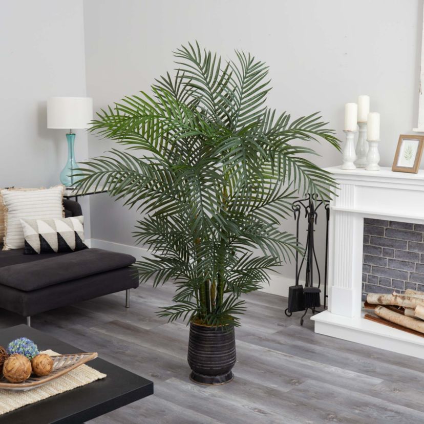 65-Inch Areca Artificial Palm Tree in Decorative Planter UV Resistant (Indoor/Outdoor)