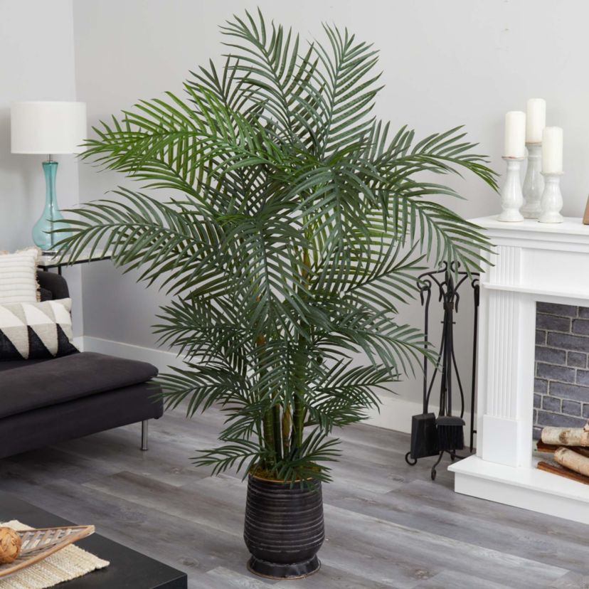 65-Inch Areca Artificial Palm Tree in Decorative Planter UV Resistant (Indoor/Outdoor)